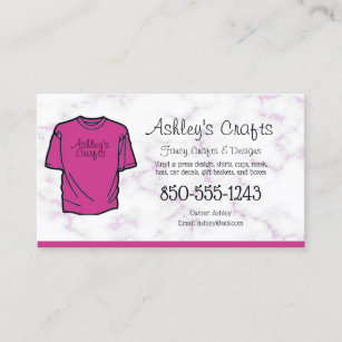 Create Print Your Shirt Business Cards Online Zazzle CA