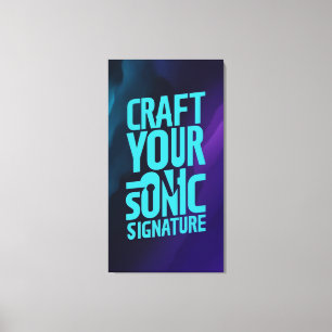 Craft Your Sonic Signature Canvas Print
