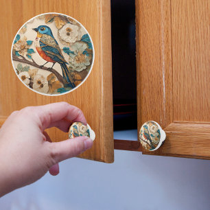 Crafted Bird Ceramic Knob
