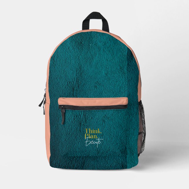 Crafted Carryalls  Printed Backpack (Front)