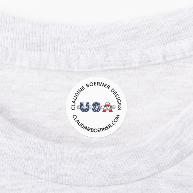 Crafter Business Artist Sewing Iron On Labels (Affixed)