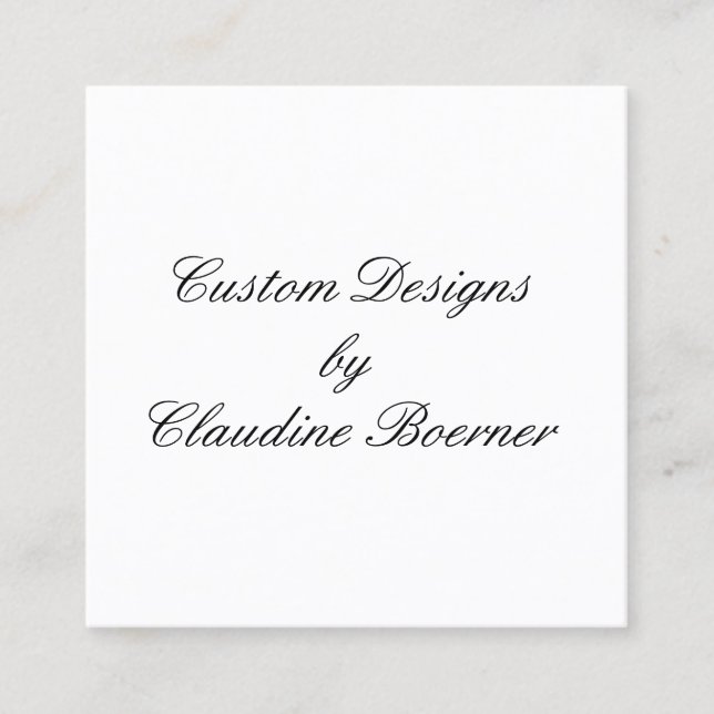 Crafter carré, bijoux, produit, cartes de visite (Devant)