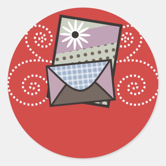 crafter handmade cards packaging sticker (Front)