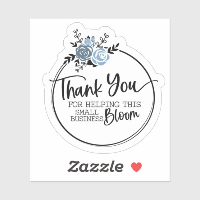Crafter/Small Business Packaging Thank You Sticker (Sheet)