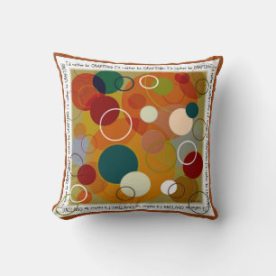 Crafters Circle Multicolored Pillow