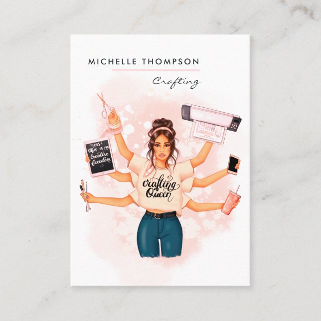 Crafting Queen Business Card (Front)