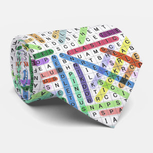 Crafting Sewing Word Search Tie