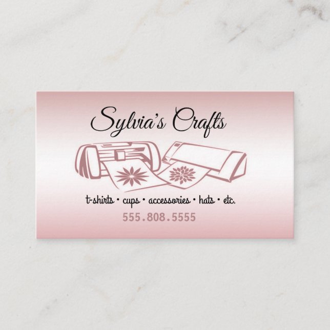 Crafting Vinyl Business Card (Front)