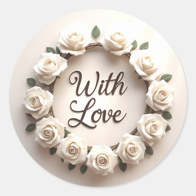 Crafts & Party Supplies > Gift Wrapping Supplies > Classic Round Sticker (Front)