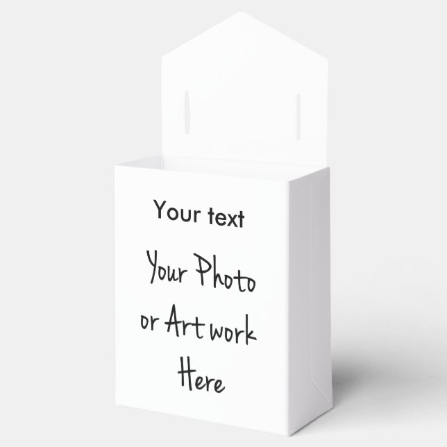 Crafts Template Favor Box (Opened)