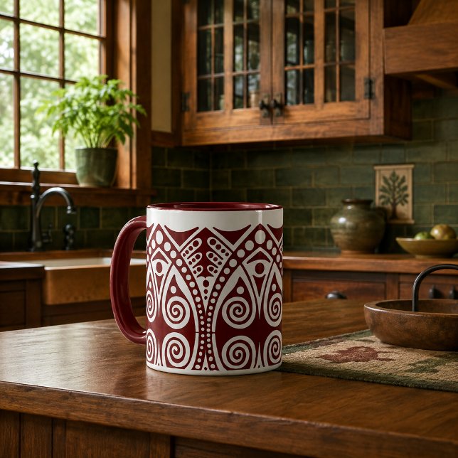 Craftsman Art Deco Style Customizable Colours Mug (Creator Uploaded)