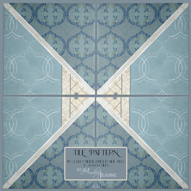 Craftsman Era Arabesque Vintage Collage RIGHT Tile (Creator Uploaded)