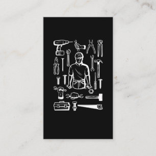 Craftsman Fathers Day Carpenter Hobbyist Tools Business Card