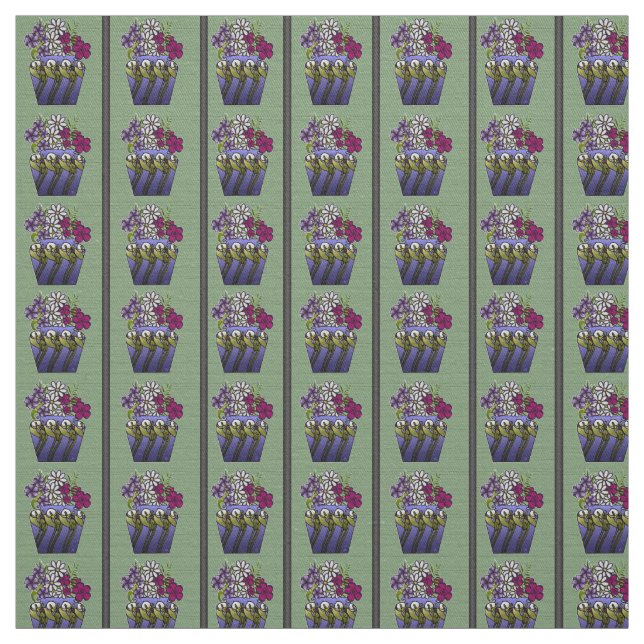 Craftsman Lily Vase 58" Cotton Twill  Fabric (Swatch)