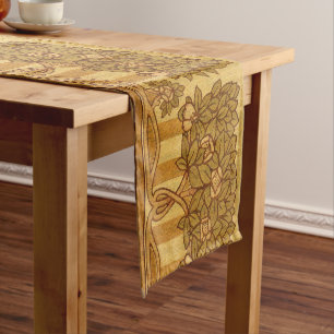 Craftsman or Mission Style Hedgerow Frieze Short Table Runner