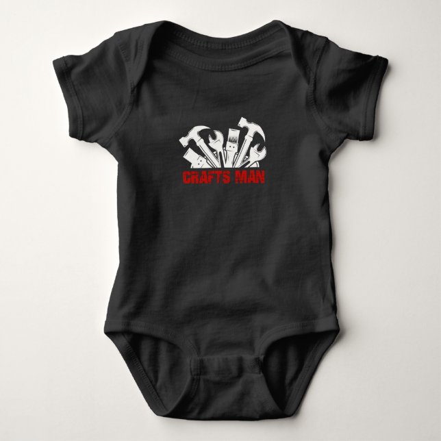 Craftsman Tools Carpenter Tools Baby Bodysuit (Front)