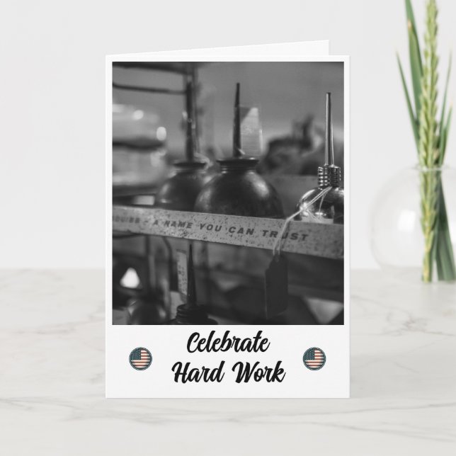 Craftsmanship and Trust - A Labour Day Card (Front)