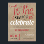 Crafty Celebration Holiday Party Invitation<br><div class="desc">These stylish holiday party invitations add a modern and elegant touch to your holiday celebration. Design © www.berryberrysweet.com</div>