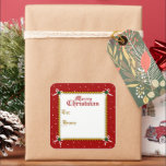Crafty Christmas Gift Tag Sticker<br><div class="desc">The perfect little peel and stick addition to your Christmas gift wrapping. Please take note: due to the glossy finish on these great stickers, we suggest using a Sharpie marker when writing on them, instead of a ballpoint pen.</div>