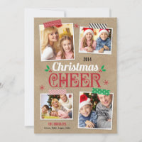 Crafty Christmas Holiday Photo Card