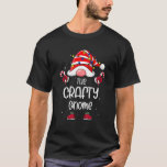 Crafty Gnome Family Christmas Pajama Crafty Gnome T-Shirt<br><div class="desc">Crafty Gnome Family Christmas Pajama Crafty Gnome</div>