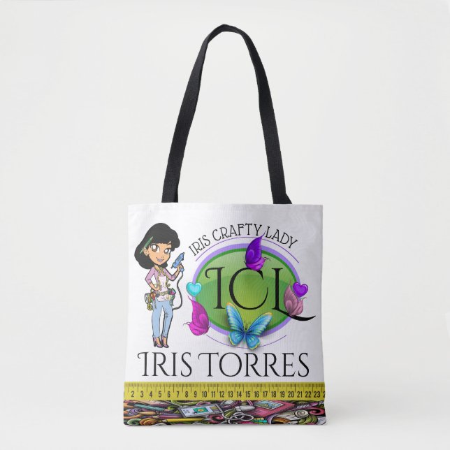 Crafty Lady Artist - See Back - Tote (Front)