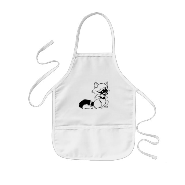Crafty Raccoon Kids Apron (Front)