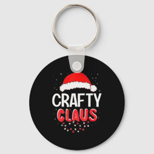 Crafty Santa Claus Christmas Matching Costume  Keychain