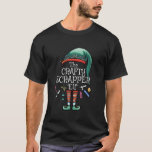 Crafty Scrapper Elf Matching Family Christmas Scra T-Shirt<br><div class="desc">Crafty Scrapper Elf Matching Family Christmas Scrapbooker</div>