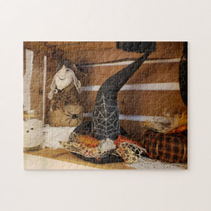 Crafty Witches Hat Puzzle, 11" x 14", 252 pieces Jigsaw Puzzle