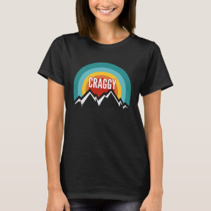 Craggy Vintage Retro Sunset T-Shirt