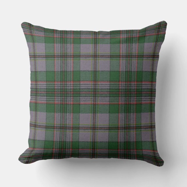 Craig Ancient Original Scottish Tartan Throw Pillow (Front)