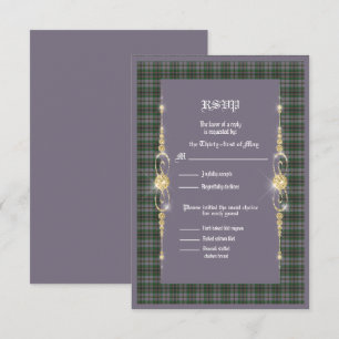 Craig Ancient Tartan Wedding RSVP Card