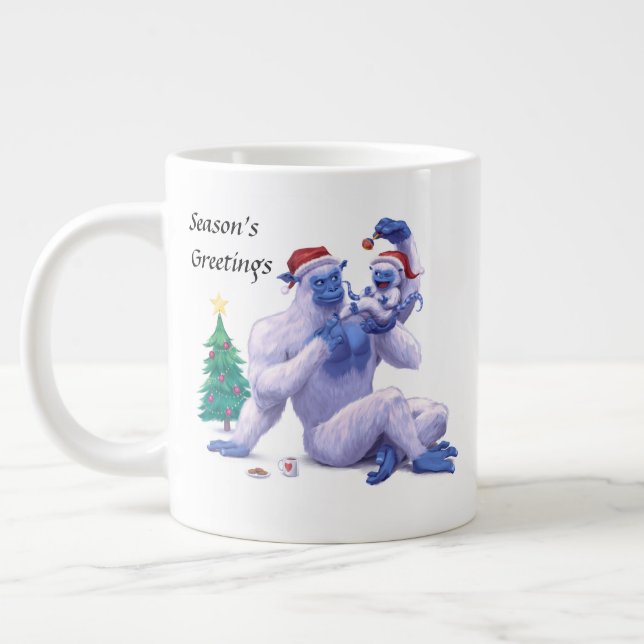 Craig et Ellie Giant Christmas Coffee Mug (Gauche)