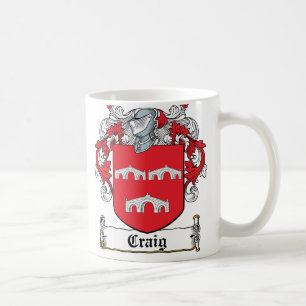 Craig Family Crest Coffee Mug