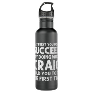 CRAIG Gift Name Personalized Birthday Funny Christ 710 Ml Water Bottle