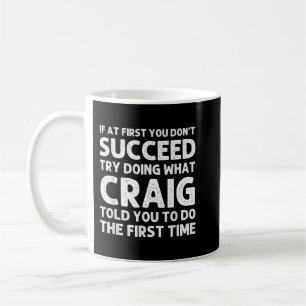 CRAIG Gift Name Personalized Birthday Funny Christ Coffee Mug