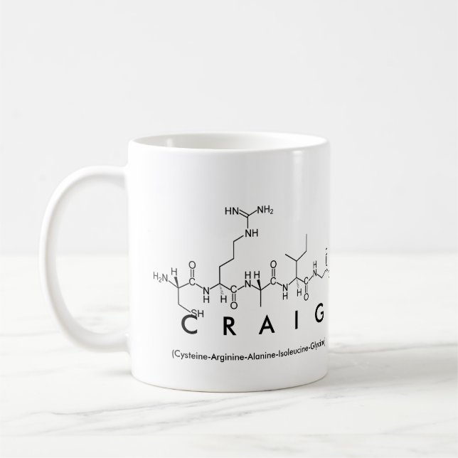 Craig peptide nom mug (Gauche)