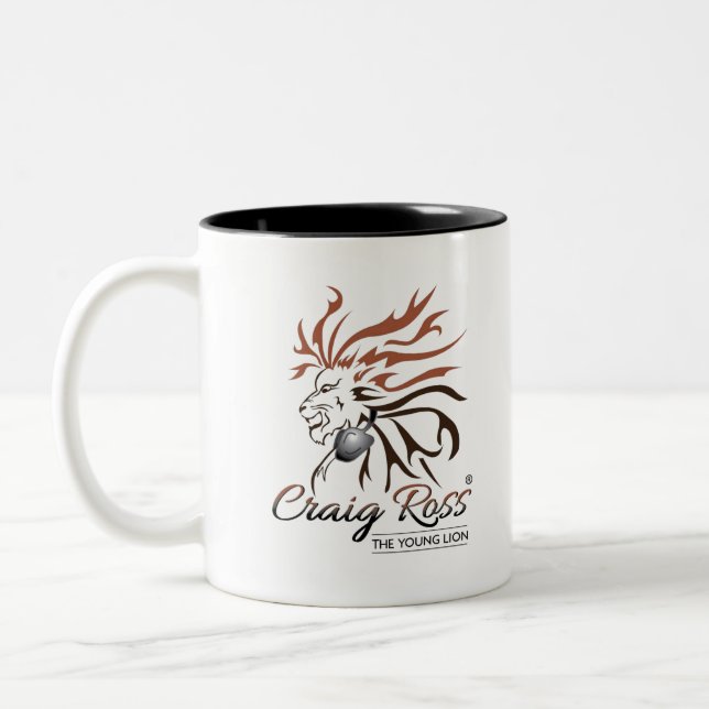 CRAIG ROSS YOUNG LION Two-Tone COFFEE MUG (Left)