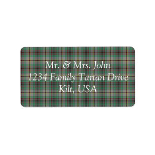 Craig Tartan Étiquette