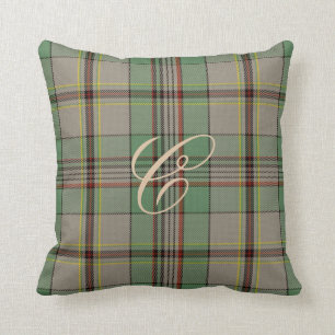 Craig Tartan Monogram Pillow