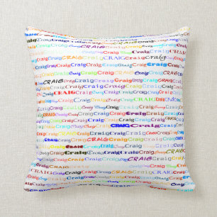 Craig Text Design II Throw Pillow