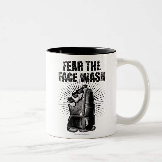 Craindre Le Laver Du Visage (Hockey) Mug De Café À (Droit)