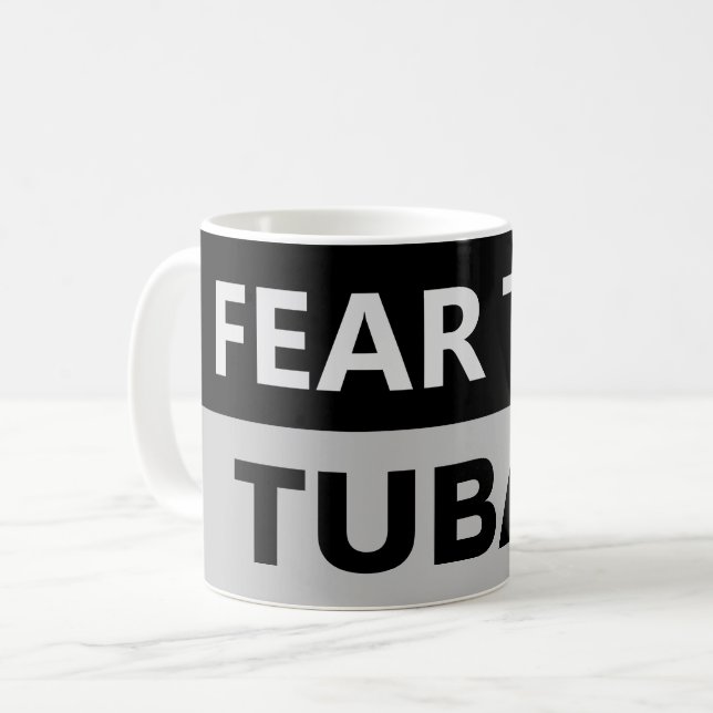 CRAINDRE TUBAS musicien Mug (Devant gauche)