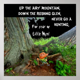 CRAINTE D'UNE affiche pour petits hommes