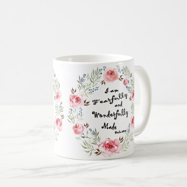 Craintivement et merveilleusement a fait la tasse (Devant droit)