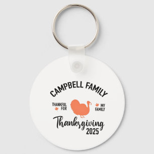 Crampbell Family 2025 Thanksgiving Turkey Dinner Keychain
