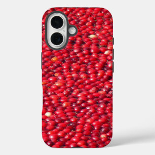 Cranberries Festive Red iPhone 16 Case