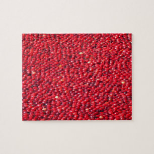 Cranberries Festive Red Jigsaw Puzzle
