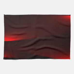 Cranberry And Black Lights Kitchen Towel